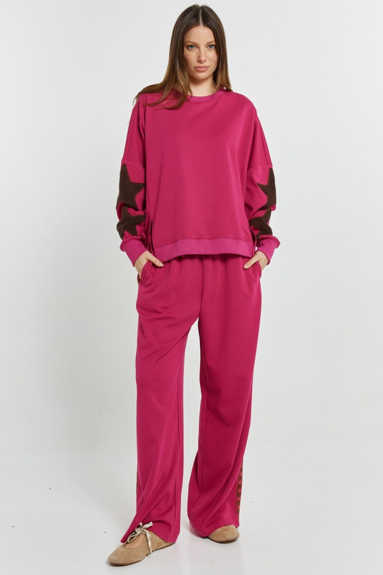 Saskia Trackpant - Mulberry