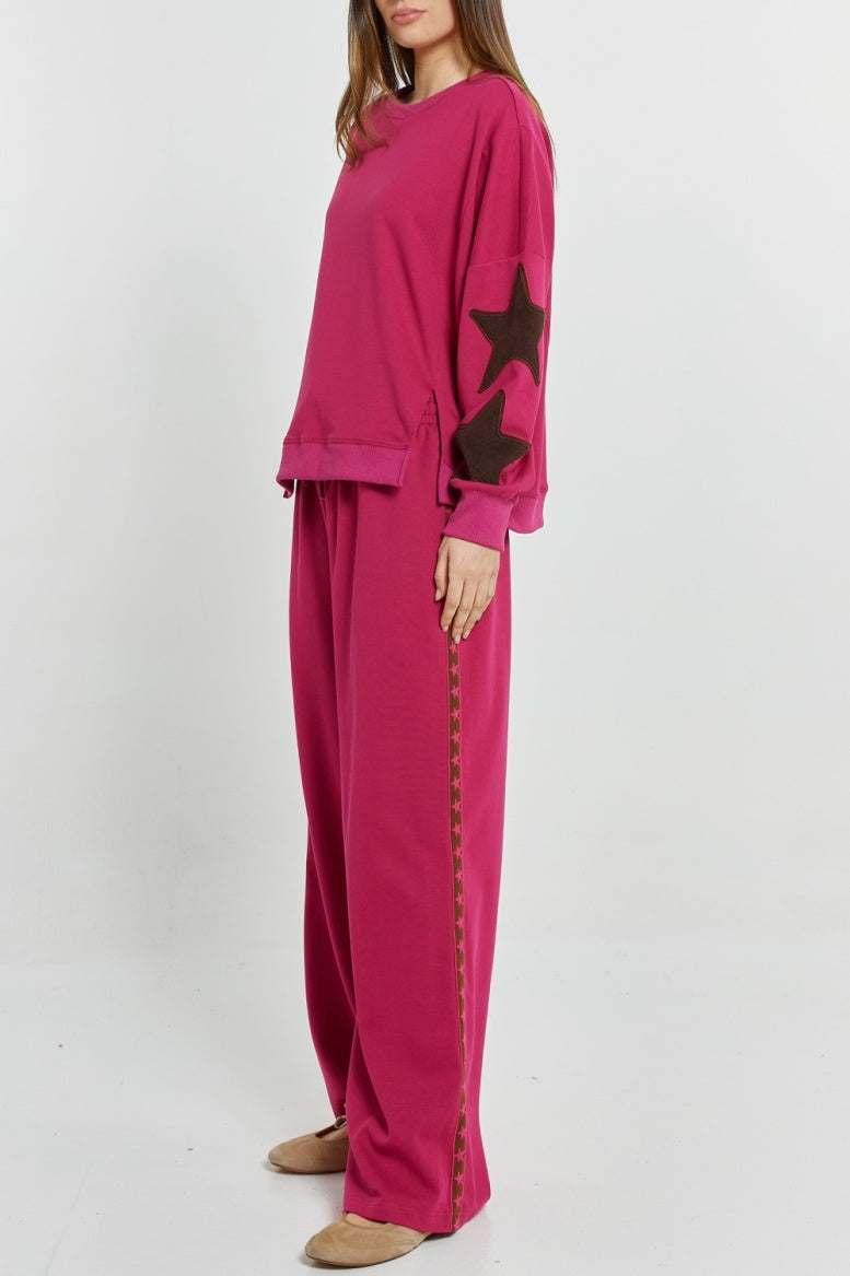 Saskia Trackpant - Mulberry