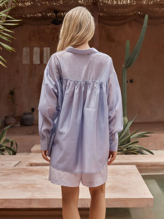 Val Oversize Shirt - Lilac