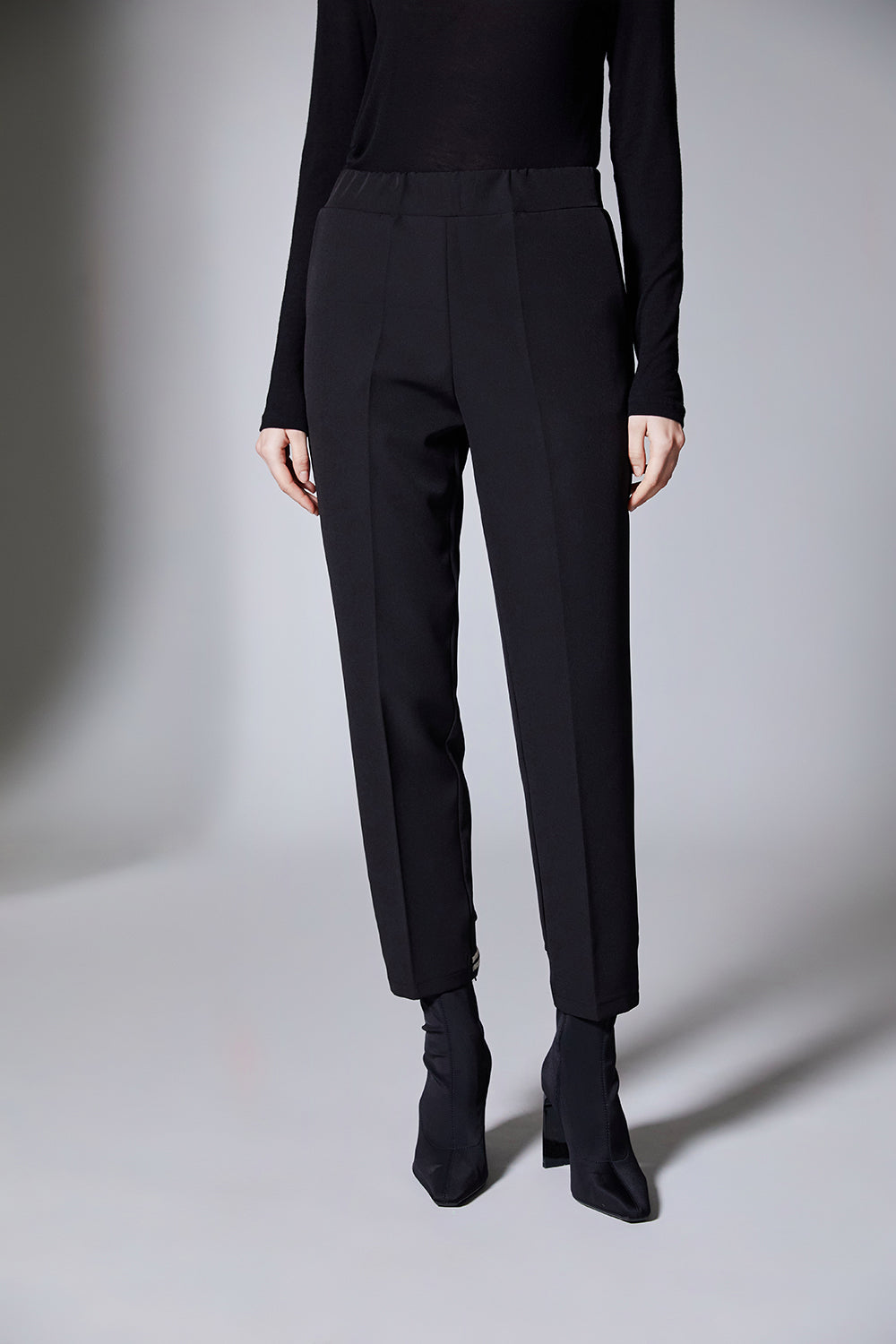 Peruzzi- Stripe Trim Trouser Black