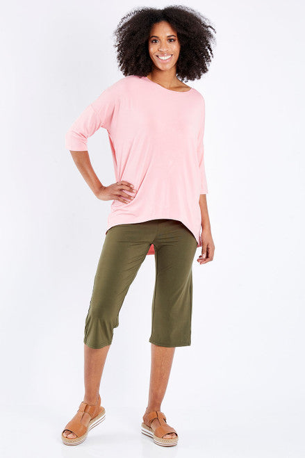 Bamboo 3/4 Pant - Olive