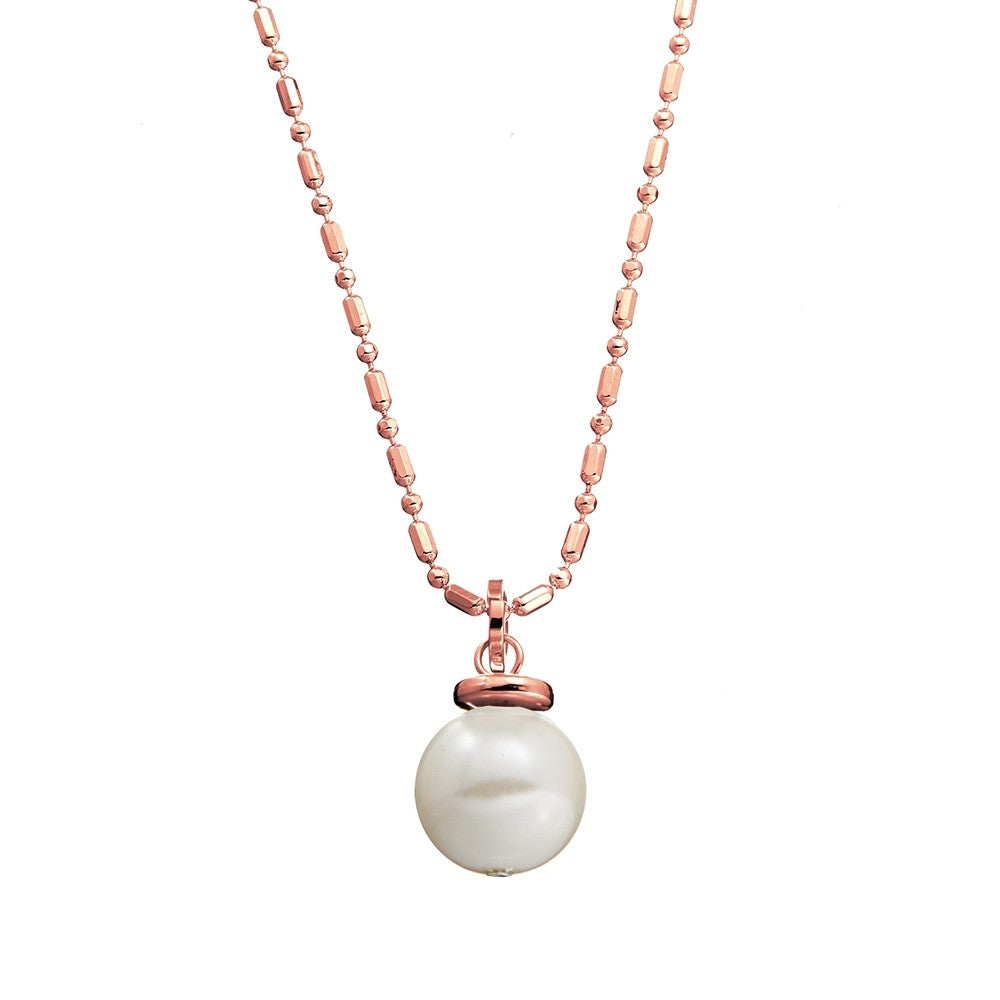 Allure Pear Necklace - Rose Gold