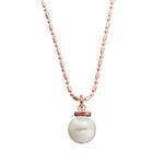 Allure Pear Necklace - Rose Gold