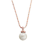 Allure Pearl Necklace - Rose Gold