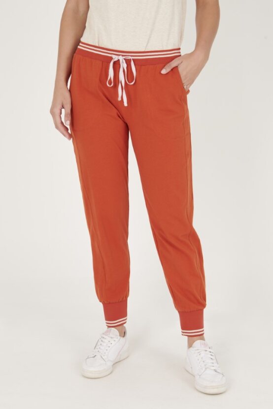 Seam Detail Pant - Terracotta
