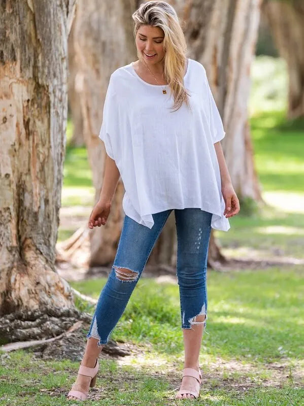 Drape Top- White