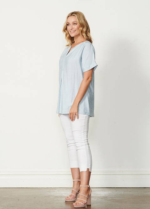 Caju 7/8 Side Panel Pant - White
