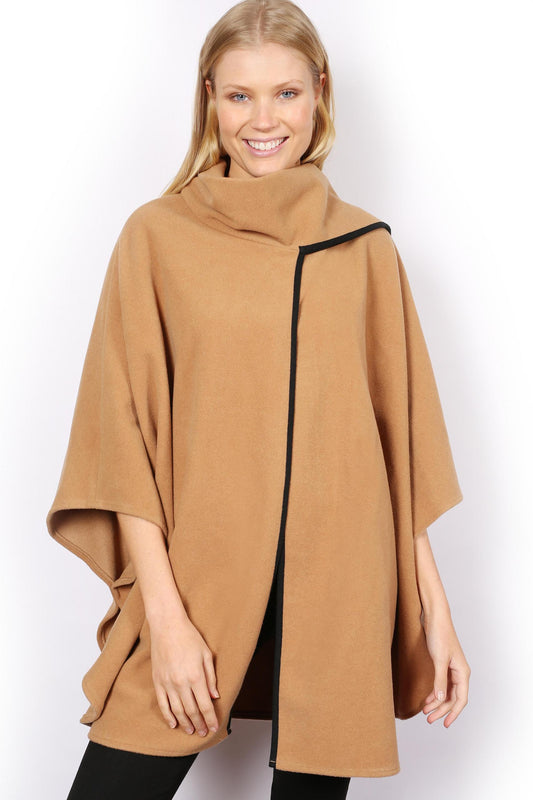 Wool & Cashmere Cape - Camel