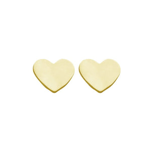 Heart Studs - Gold
