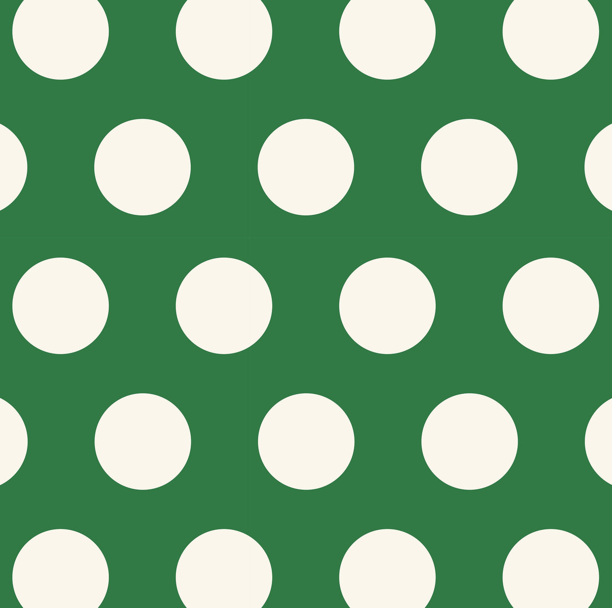 Tiny Zip Pouch – Green Polka Dot