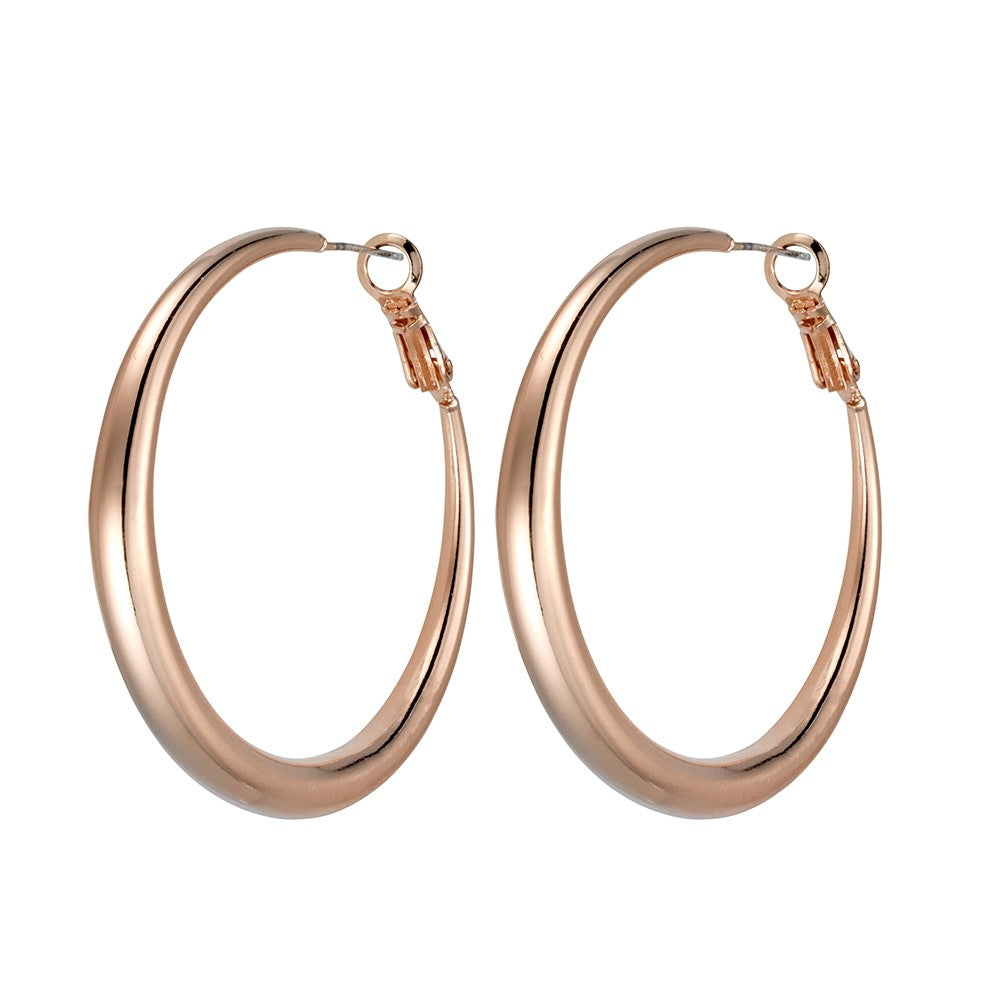 
            
                Load image into Gallery viewer, Allure Large Round Hoop - Rose Gold
            
        