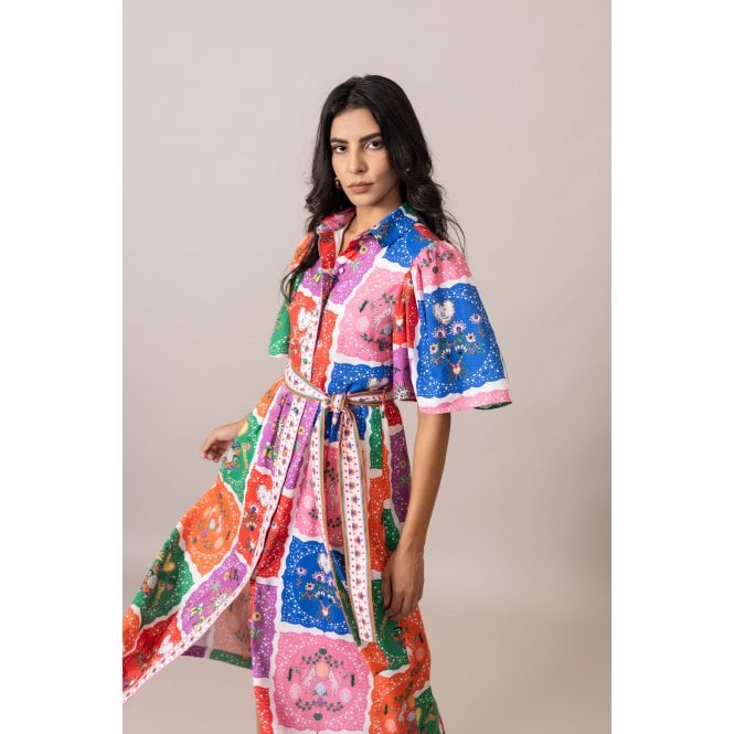 Melody Dress- Multi Patchwork