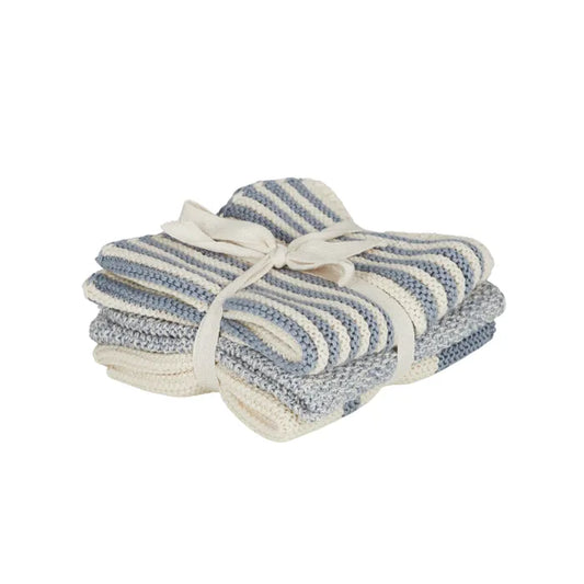 Amy Cotton Knit Cloth- Blue