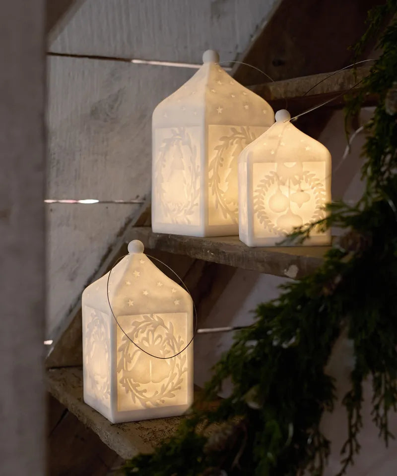 Lantern with Bells Light Up- Medium