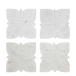 Graze Marble Coaster - White Etched