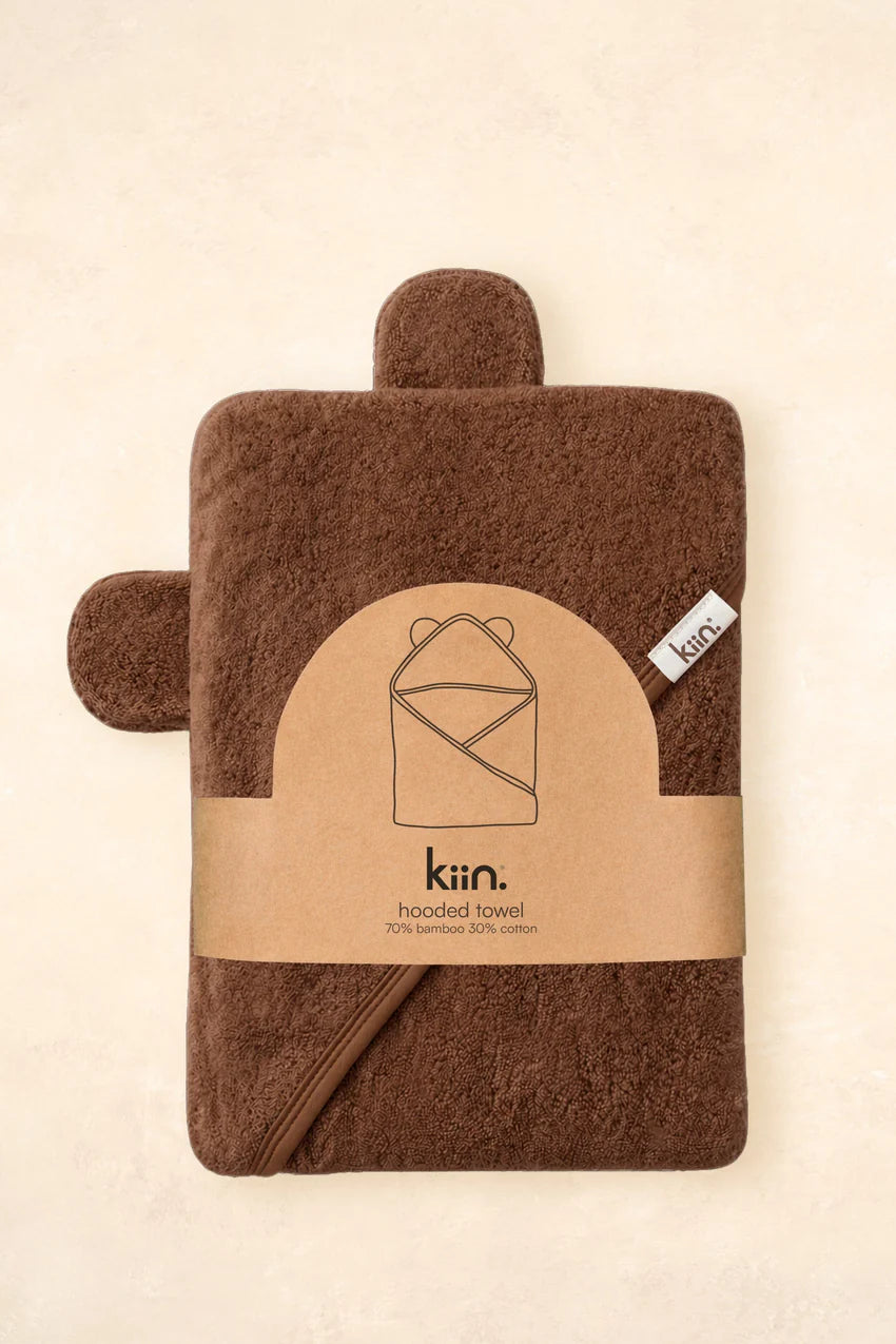 Kiin Hooded Towel - Choclate