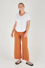 Valerie Curve Hem Tee - White
