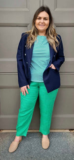 Gordon Smith Stripe Tee - Emerald