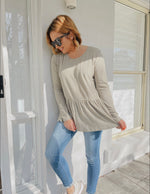 Malala Stripe Tshirt - Moss Stripe