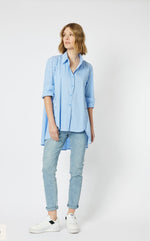 Banda Button Shirt - Blue/White