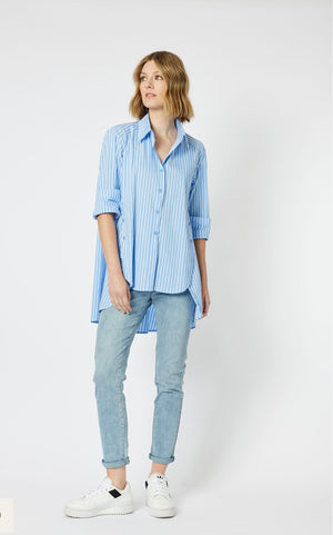 Banda Button Shirt - Blue/White