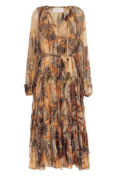 
            
                Load image into Gallery viewer, Miss June  Anais Maxi Dress - Brown/Beige
            
        