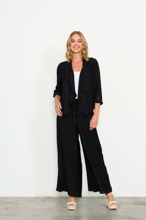 Caju Wide Leg Pant  - Black