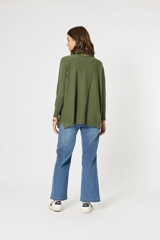 Remy Scarf Knit - Khaki