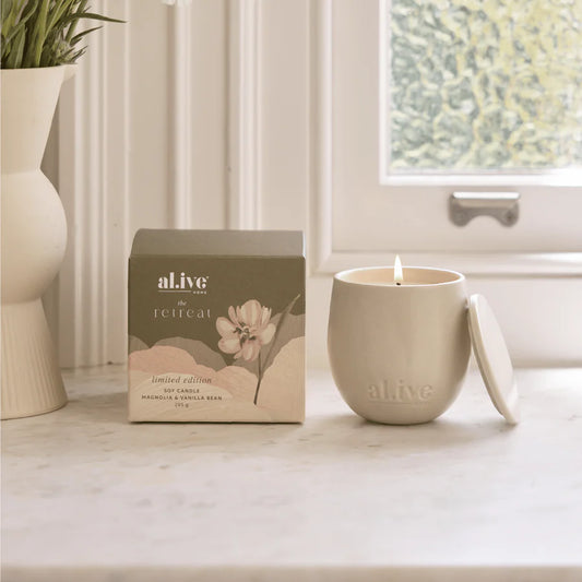 Al.ive Magnolia & Vanilla Bean Soy Candle