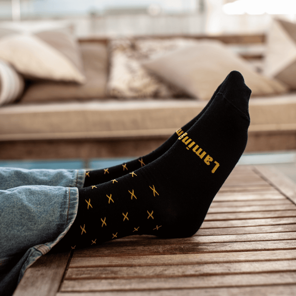 Mens Merino Wool Soft Cuff Socks - Orion