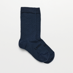 Mens Merino Wool Soft Cuff Socks - Midnight