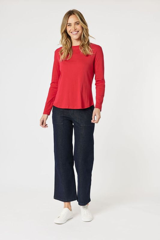 Classic Crew Neck Tee - Red