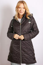 Quilted Down Jacket - Black