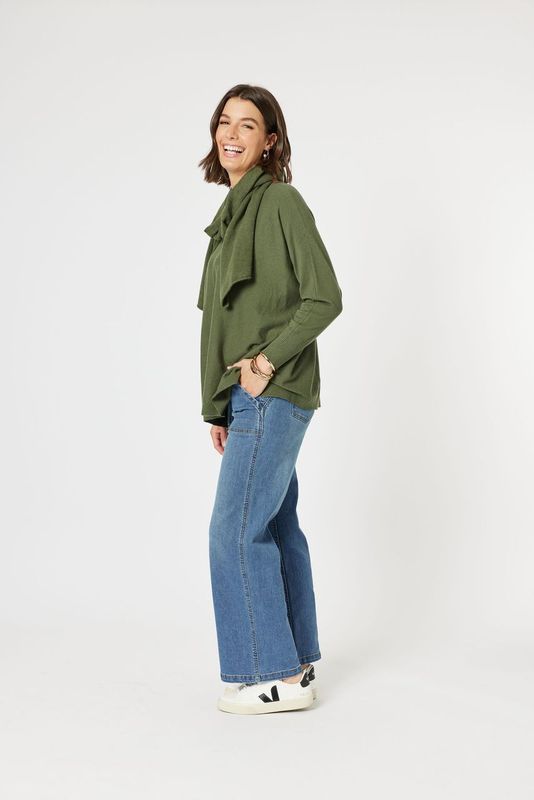 Remy Scarf Knit - Khaki