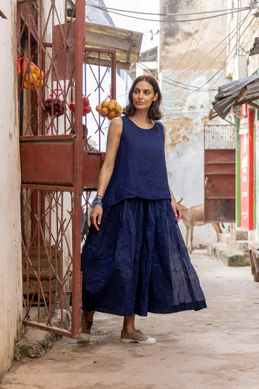 Nyx Tutu Skirt Long -Indigo