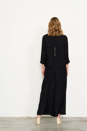 Caju Wide Leg Pant  - Black