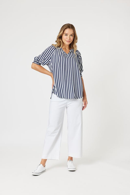 Harlequin Stripe Top