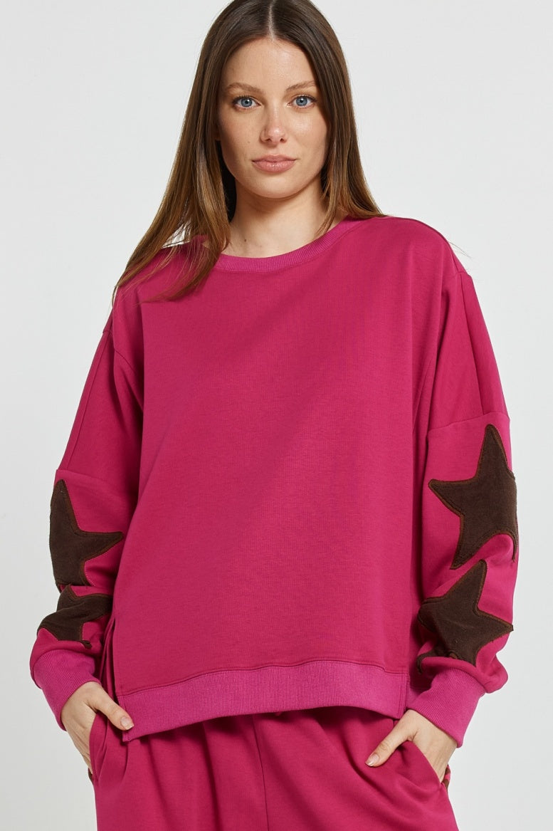 Saskia Sweatshirt - Mulberry