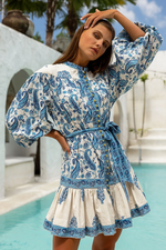 Miss June Dress Tia - Blue