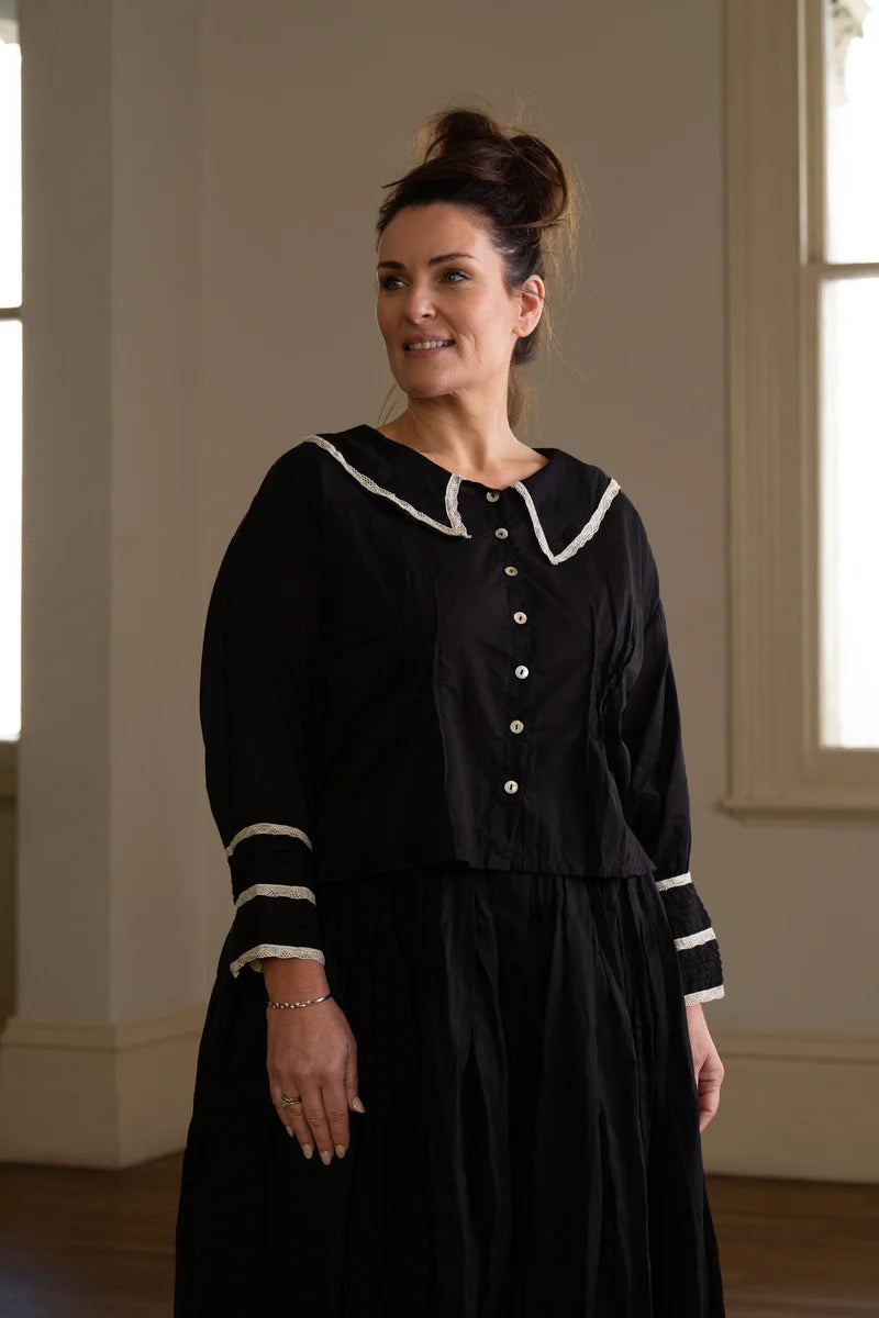Wednesday Shirt - Cotton & Lace