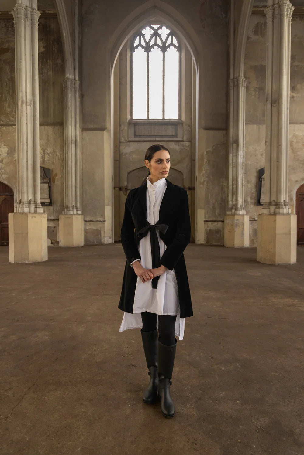 Winfred Shirt Dress- White