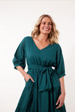 Soiree Tie Dress - Teal