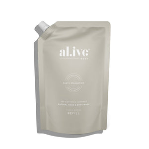 Alive Hand/Body Wash Refill - Sea Cotton/Coconut