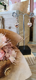 Allure Heart Earings - Rose Gold