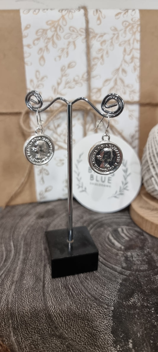 Allure Coin Earing - Silver