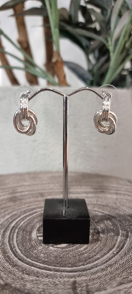 Allure Knotted Drop Earring - Silver
