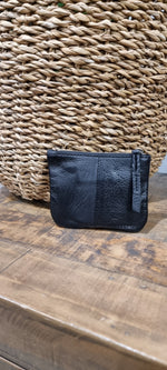 Willow Leather Coin Purse - Black