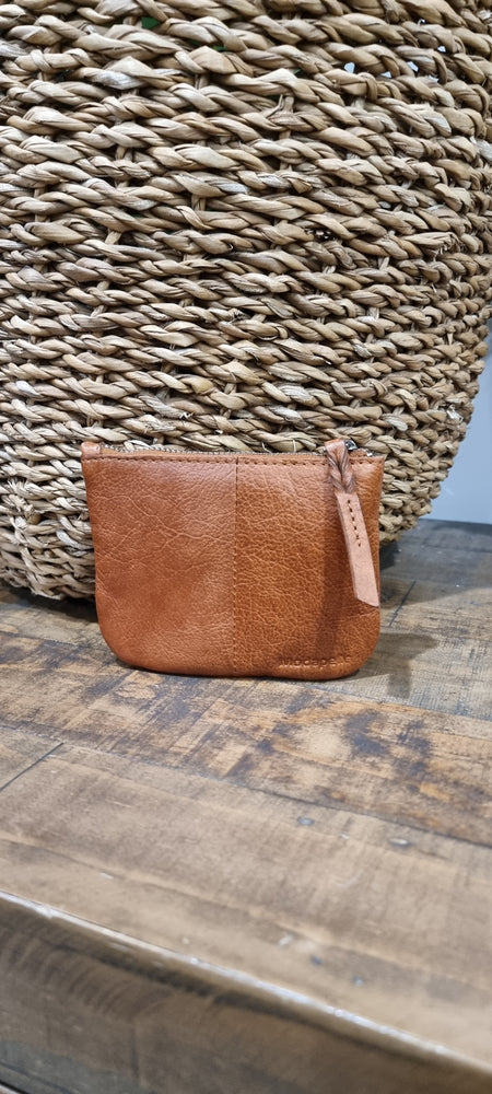 Willow Leather Coin Purses - Tan