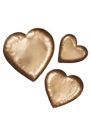 Luxe Heart Set - Brass