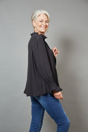 Milli Smock Blouse - Ebony
